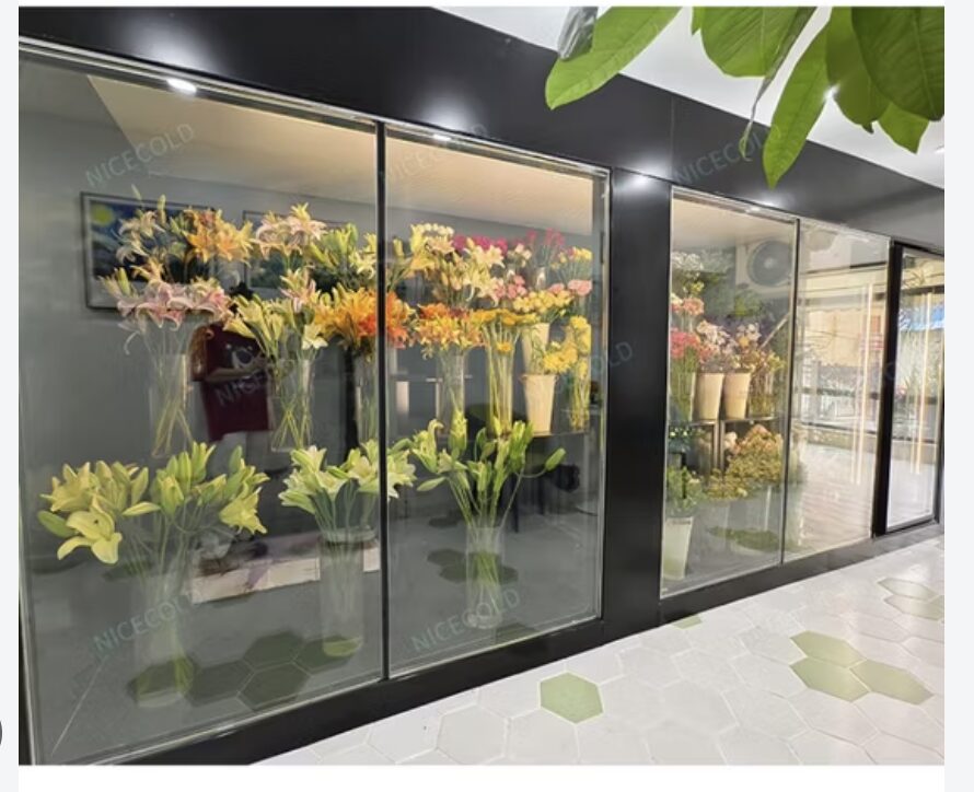 Multi tier flower display refrigeration concept