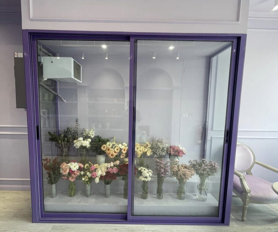 Flower chiller display shelving concept